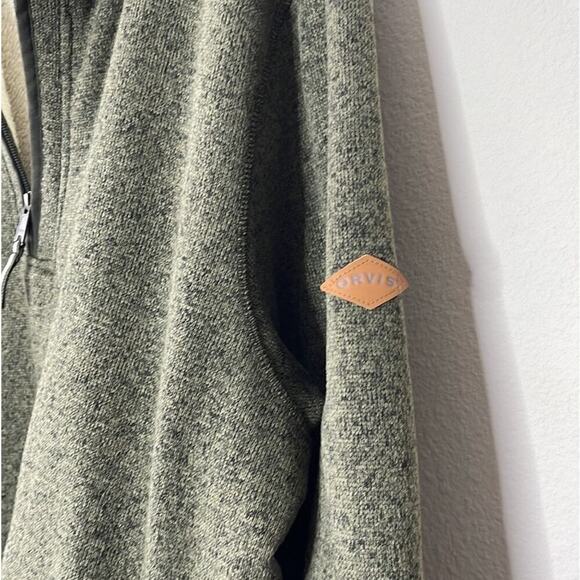 ORVIS MEN'S SHERPA LINED 1/4 ZIP PULLOVER WITH POCKETS SIZE XXL - Picture 7 of 9